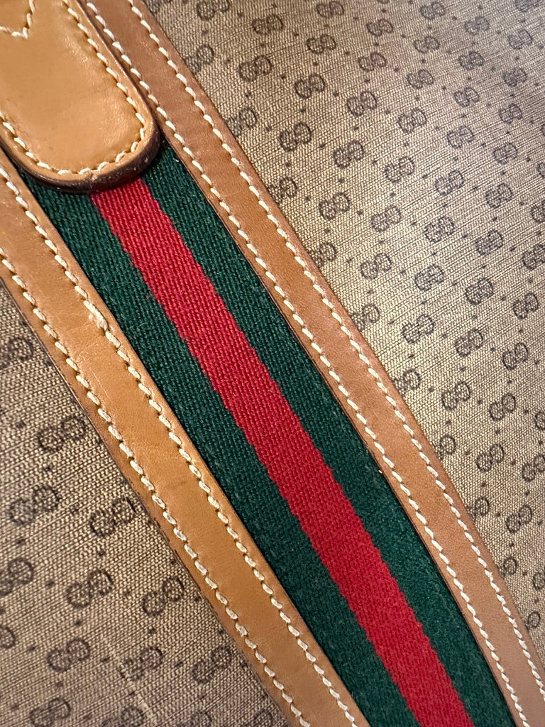 Gucci GG Supreme Web Stripe Travel Case