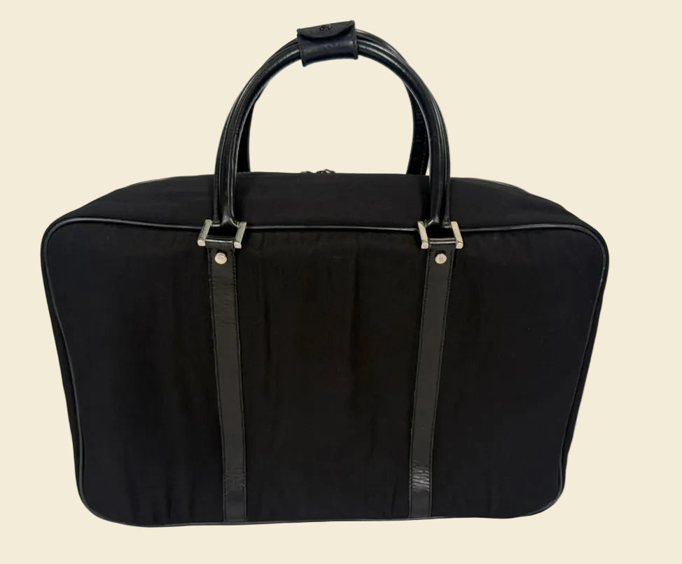 Gucci Black Nylon Weekender Bag
