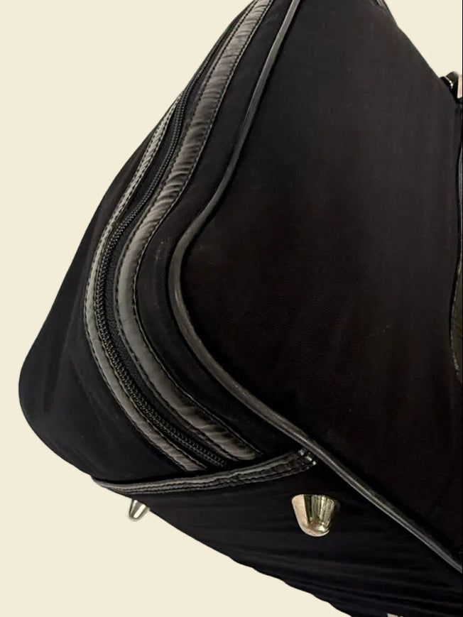 Gucci Black Nylon Weekender Bag