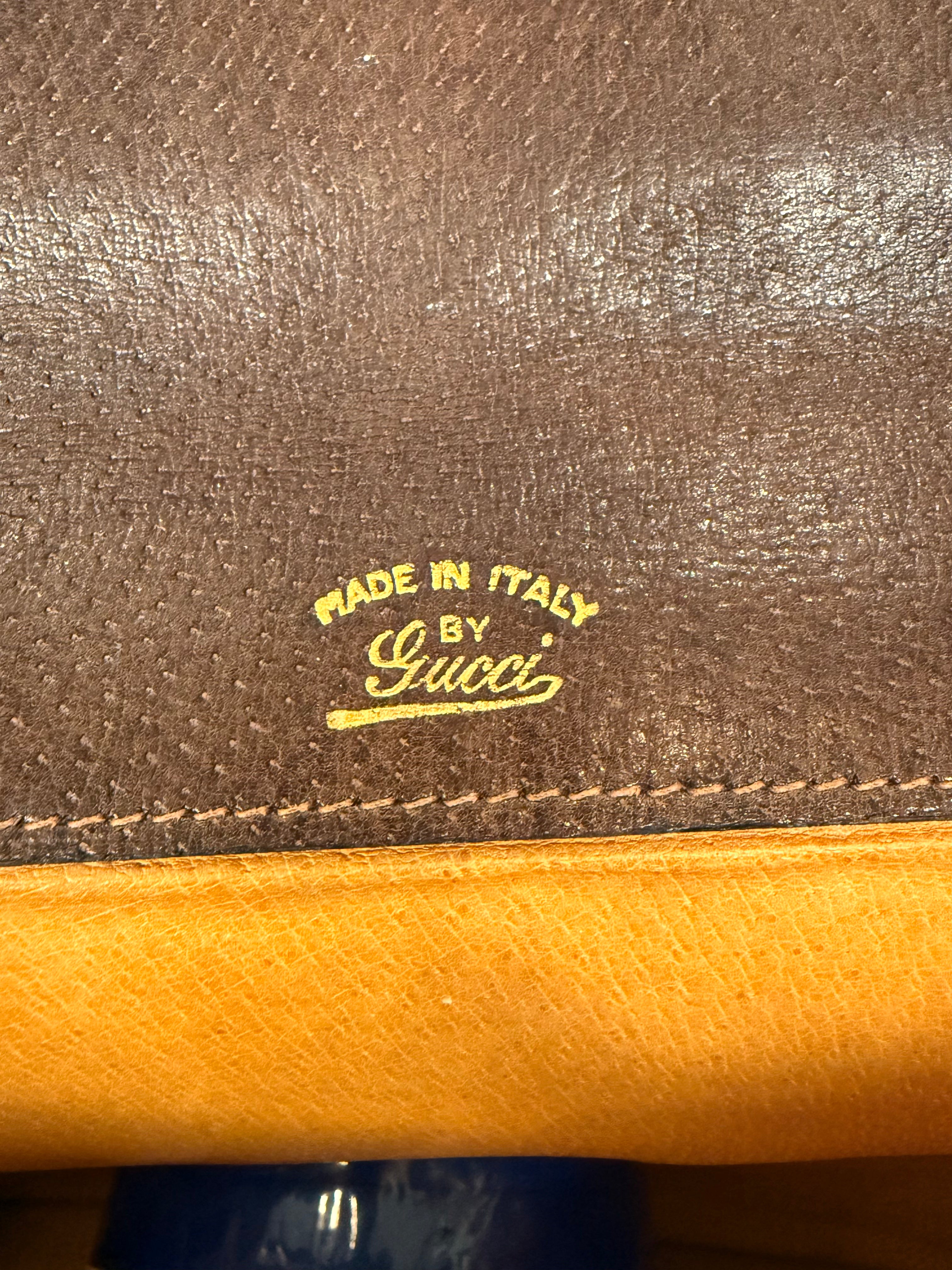 Gucci Leather Push-Lock Portfolio