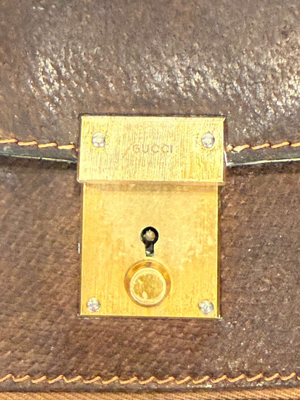 Gucci Leather Push-Lock Portfolio