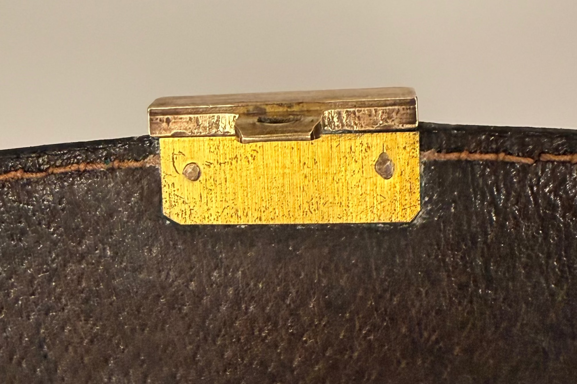 Gucci Leather Push-Lock Portfolio