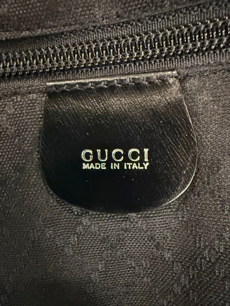 Gucci Black Nylon Weekender Bag