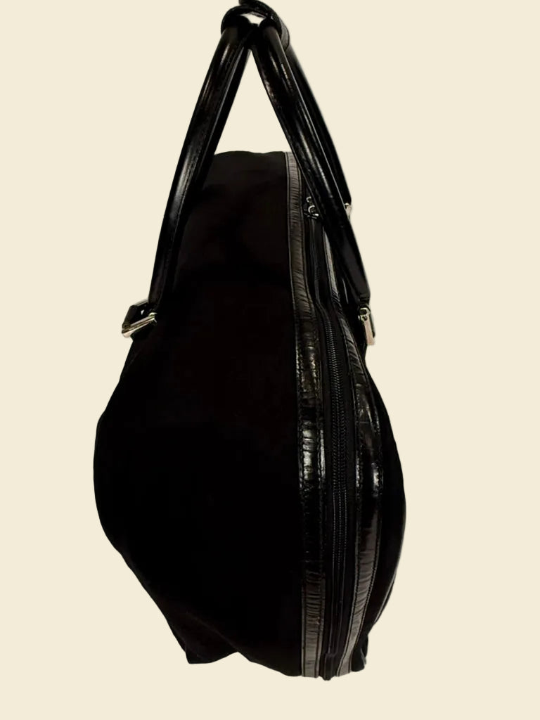 Gucci Black Nylon Weekender Bag
