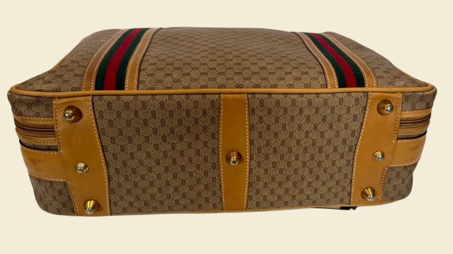 Gucci GG Supreme Web Stripe Travel Case