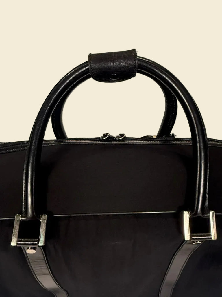 Gucci Black Nylon Weekender Bag