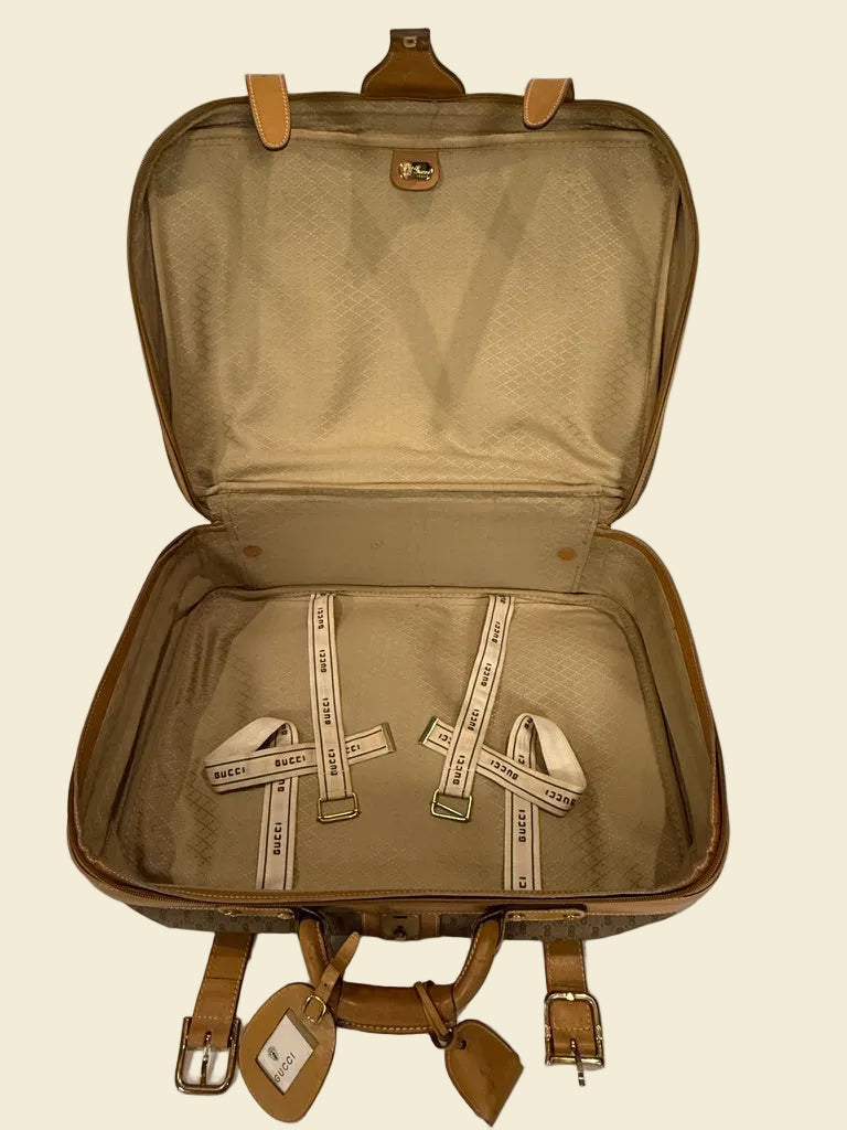 Gucci GG Supreme Web Suitcase