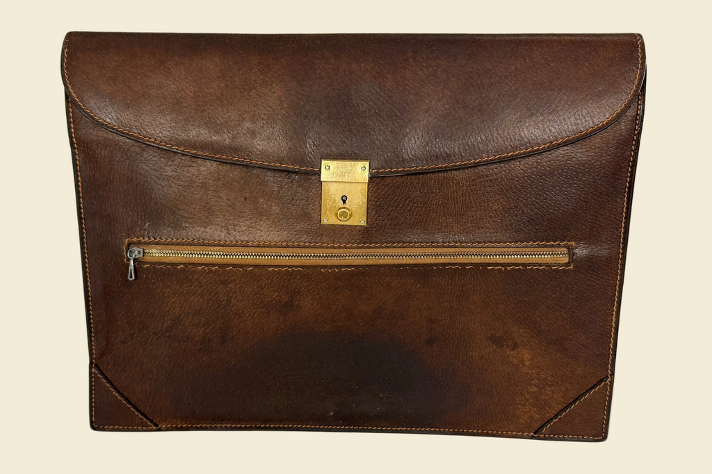 Gucci Leather Push-Lock Portfolio