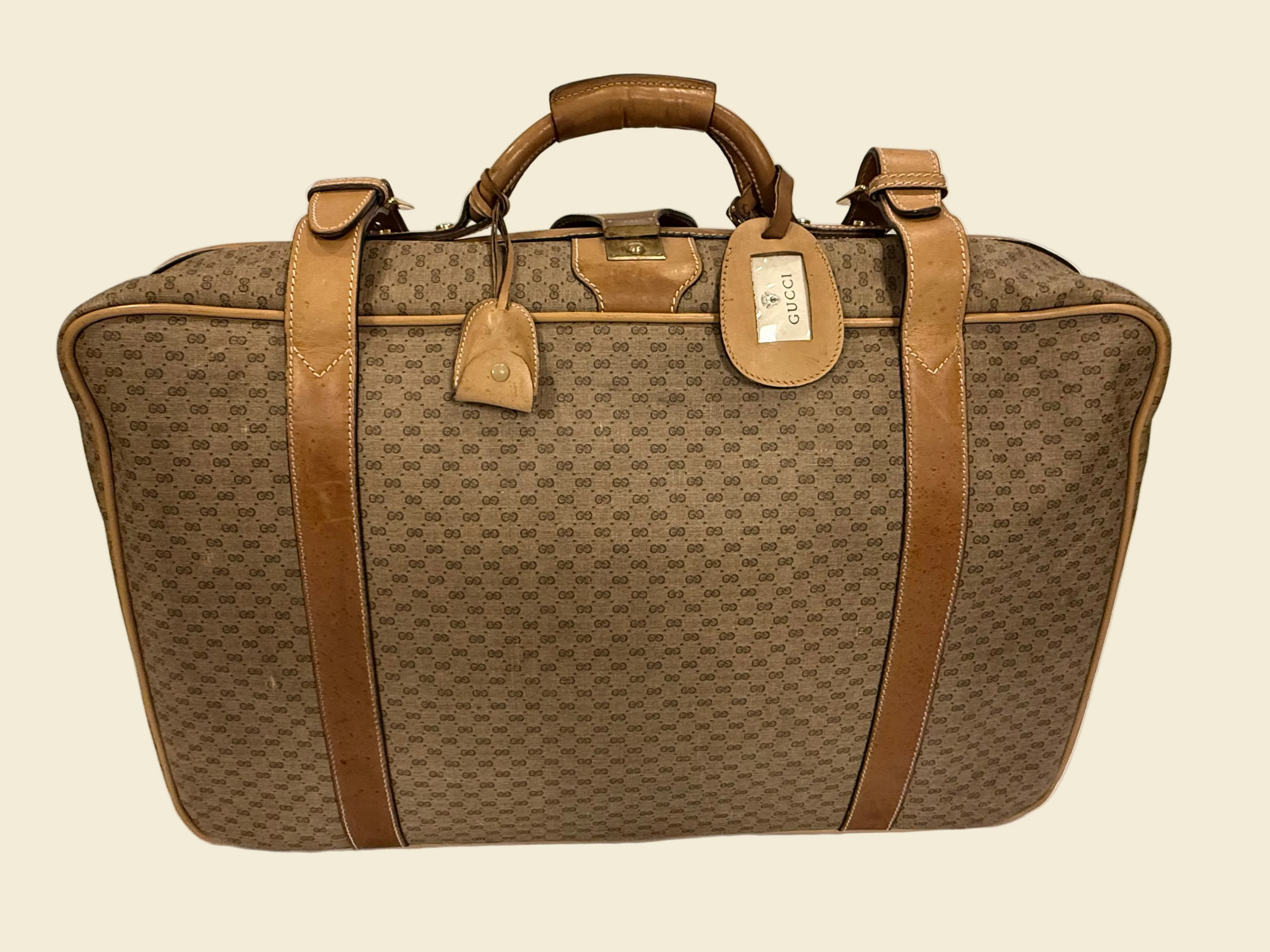 Gucci GG Supreme Web Suitcase