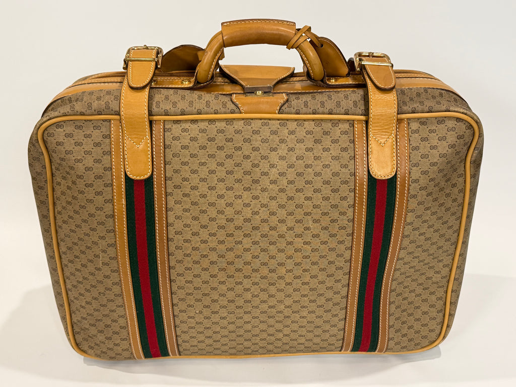 Gucci GG Supreme Web Stripe Travel Case