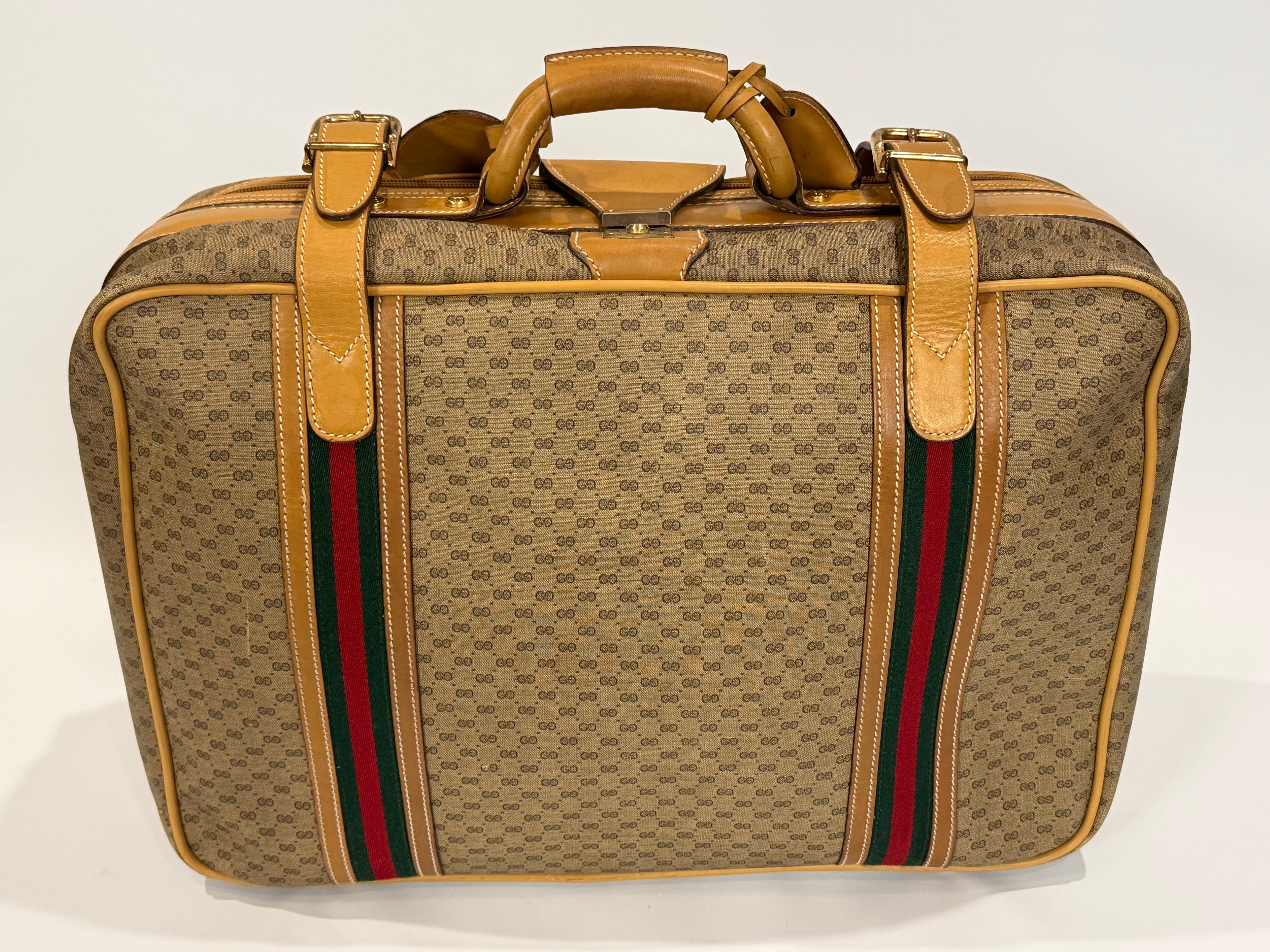 Gucci GG Supreme Web Stripe Travel Case