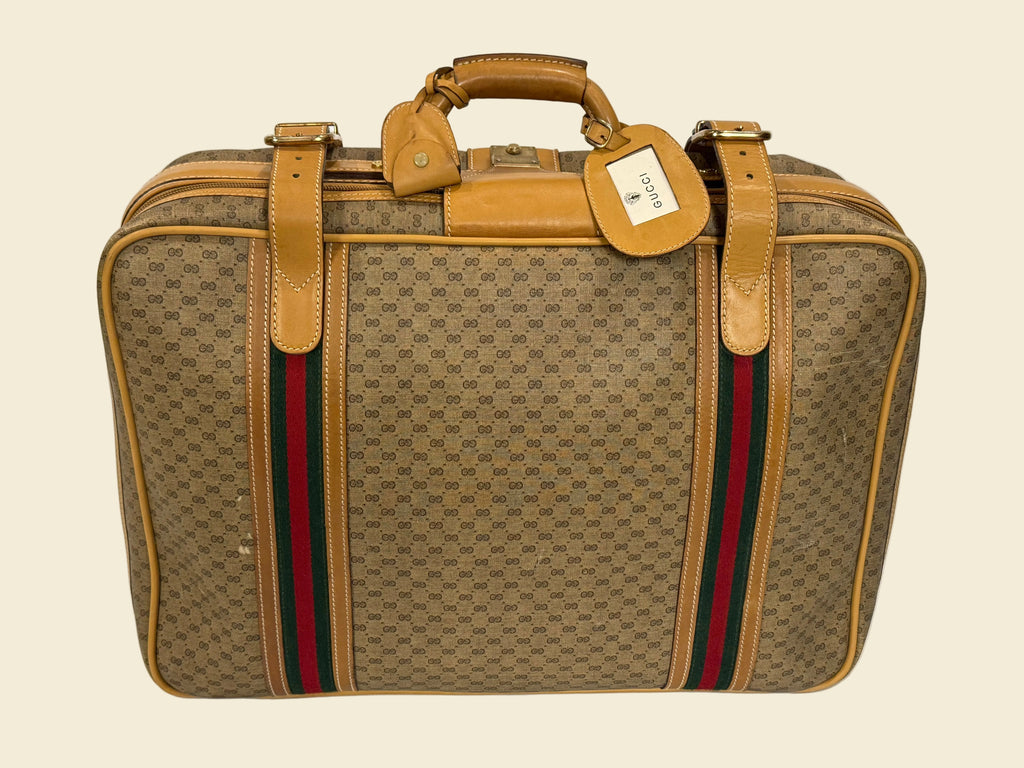 Gucci GG Supreme Web Stripe Travel Case